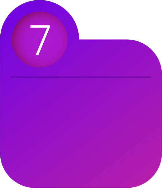 Infographic Diagram Element, Number 7