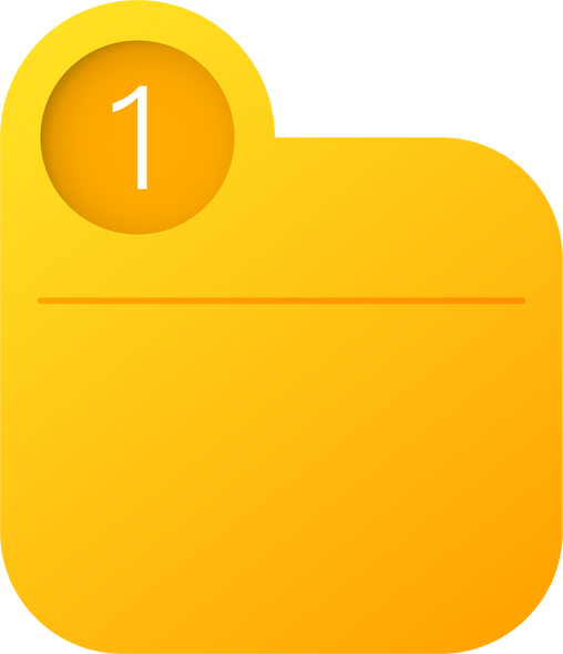 Infographic Diagram Element, Number 1