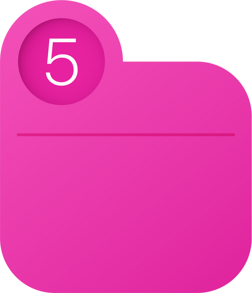 Infographic Diagram Element, Number 5
